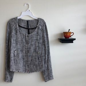 Textured Tweed Jacket
